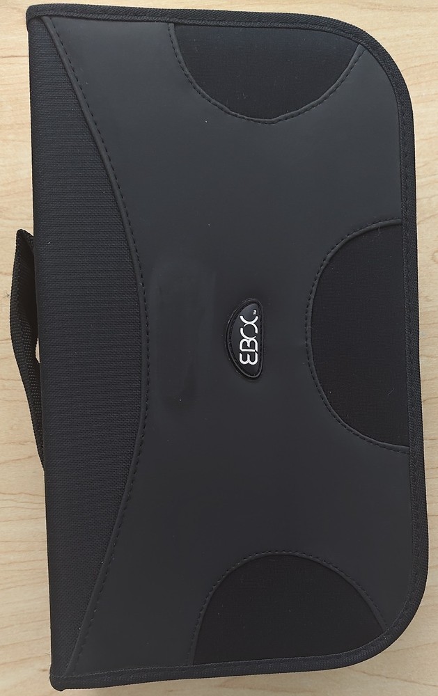Vintage CD/DVD carrying case -- ebox, holds 96 discs