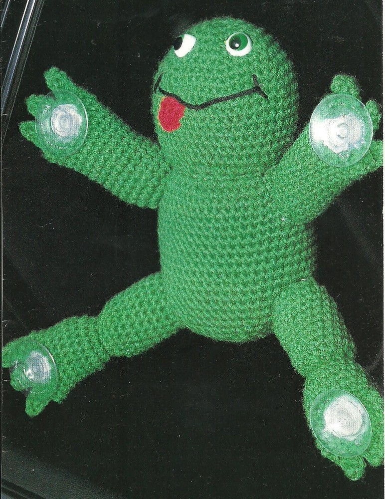 Window Frog crochet PATTERN INSTRUCTIONS