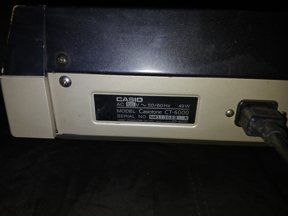Casio Casiotone CT-6000 Keyboard Synthesizer !!WoW!! Fully Functional!