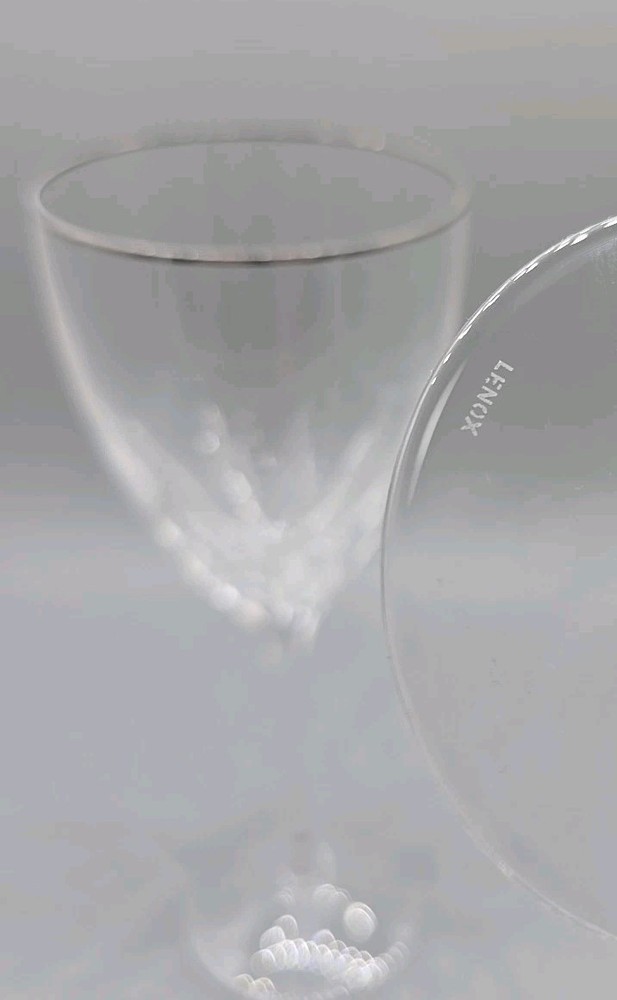 (2) Lenox Firelight Platinum Wine Glasses