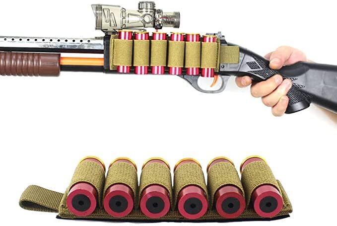 12 Ga Shotgun Shells Holder 2 Pack Ammo Holder Side Saddle with Adhensive Loop