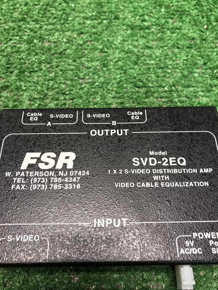 FSR SVD-2EQ VIDEO DISTRIBUTION AMP WITH VIDEO CABLE EQUALIZATION