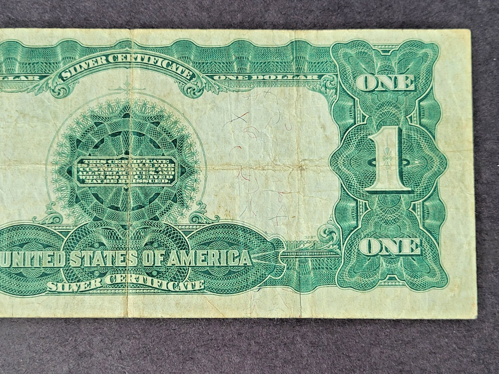 1899 $1 Silver Certificate Dollar **Rare** Black Eagle Large Size Note