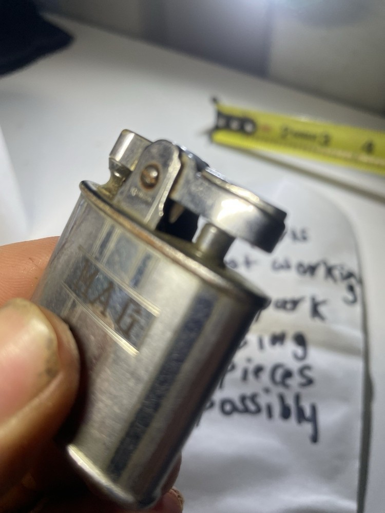 2 Vintage Ronson Typhoon Cigarette Lighter Untested Not Working