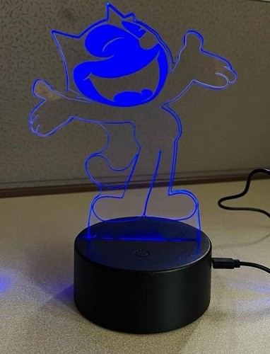 Creative Visualization Lamp 3D RGB Gradient Touch Figure Nightlight