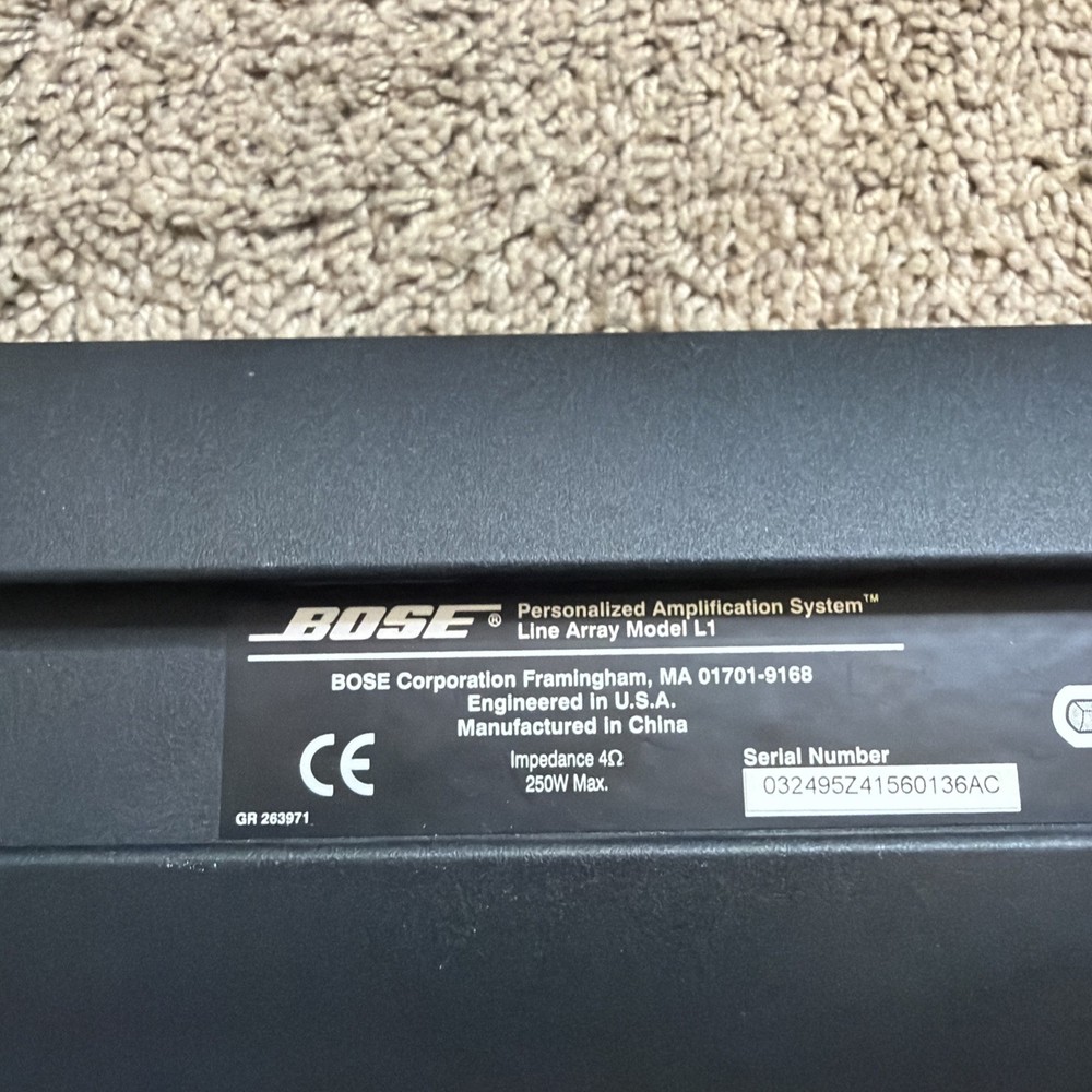 COLUMN ONLY Bose L1 Line Array Speaker System Tower & Case Only READ