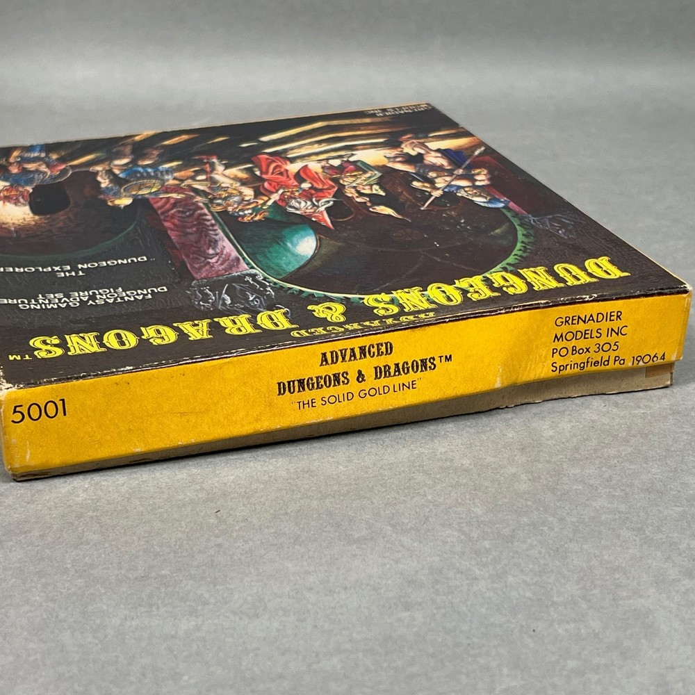 Grenadier 1980 Advanced D & D Figure Set Dungeon Explorers 5001 MISSING TWO +Box