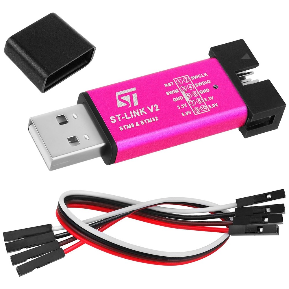 ST-Link V2 Emulator Downloader Programmer Fits STM8 STM32 Series Chip Debug