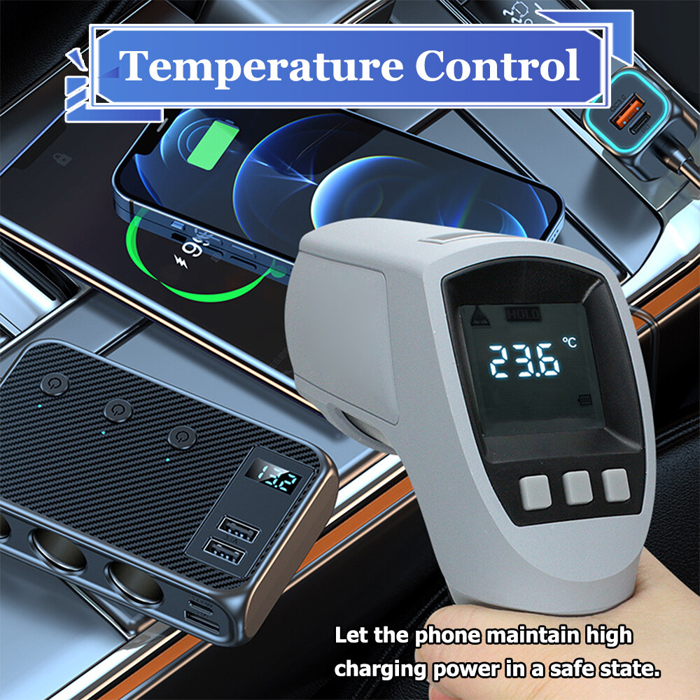 Multi Car Cigarette Lighter Socket USB Plug Fast Charger Power Adapter Splitter