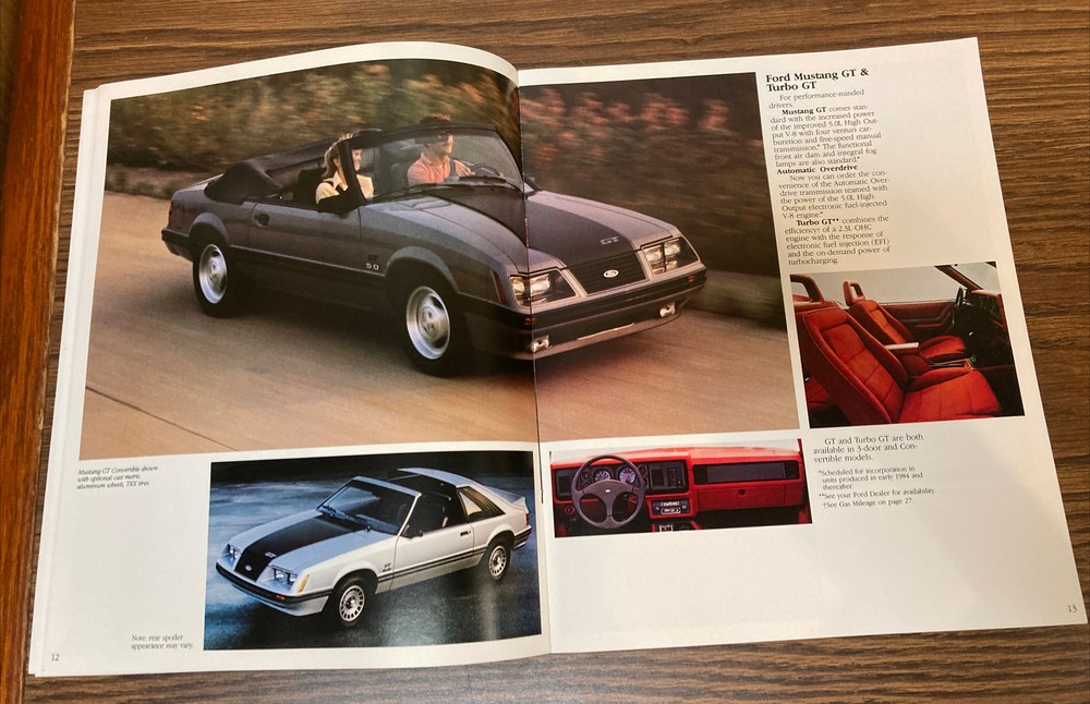 1984 Ford Mustang Catalog