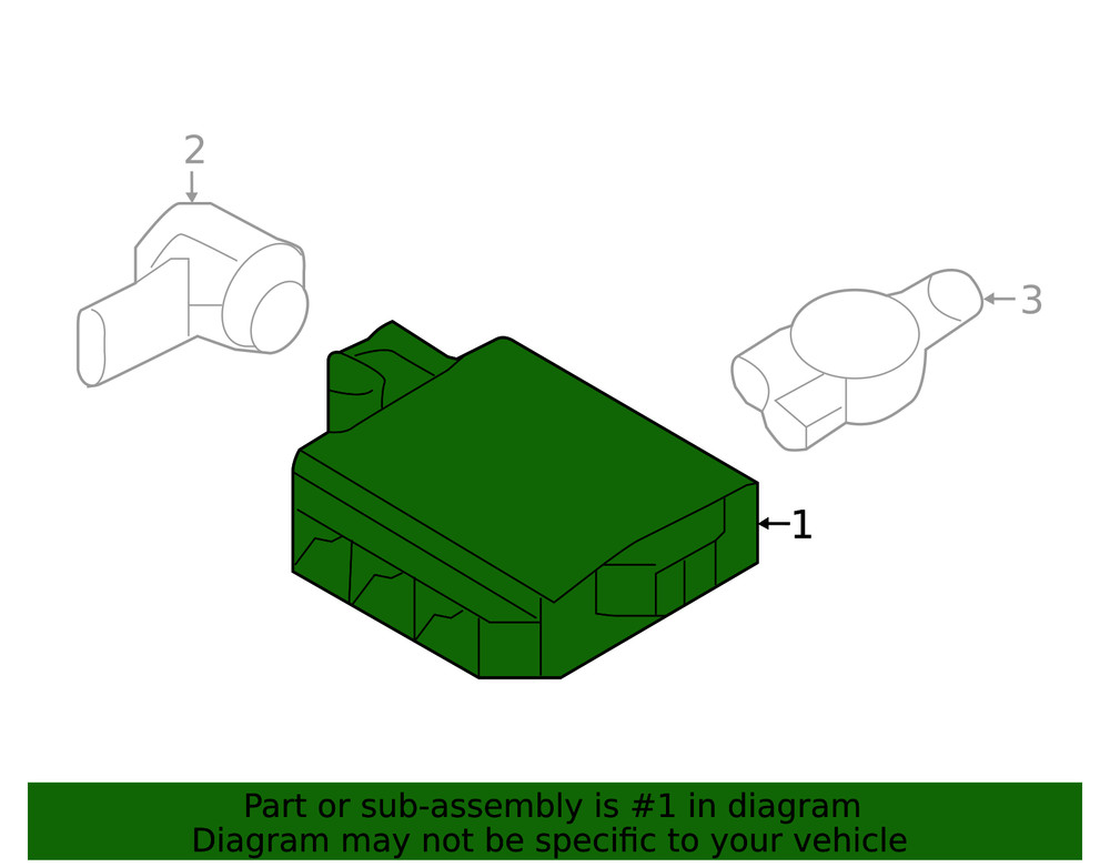 Genuine Volkswagen Control Module 5QA-919-294-C