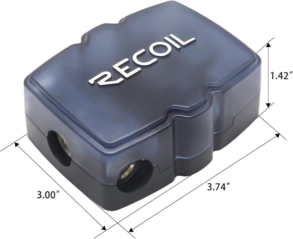 Durable 3-Way Mini Fused Distribution Block: Connect Multiple Amplifiers Easily