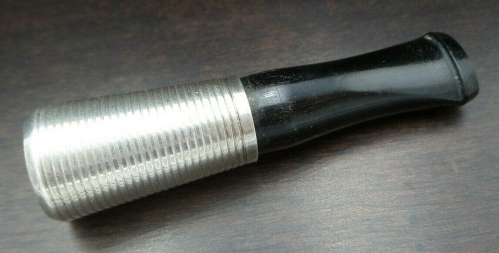 Antique German Sterling Silver & Black Bakelite Cigarette Tip