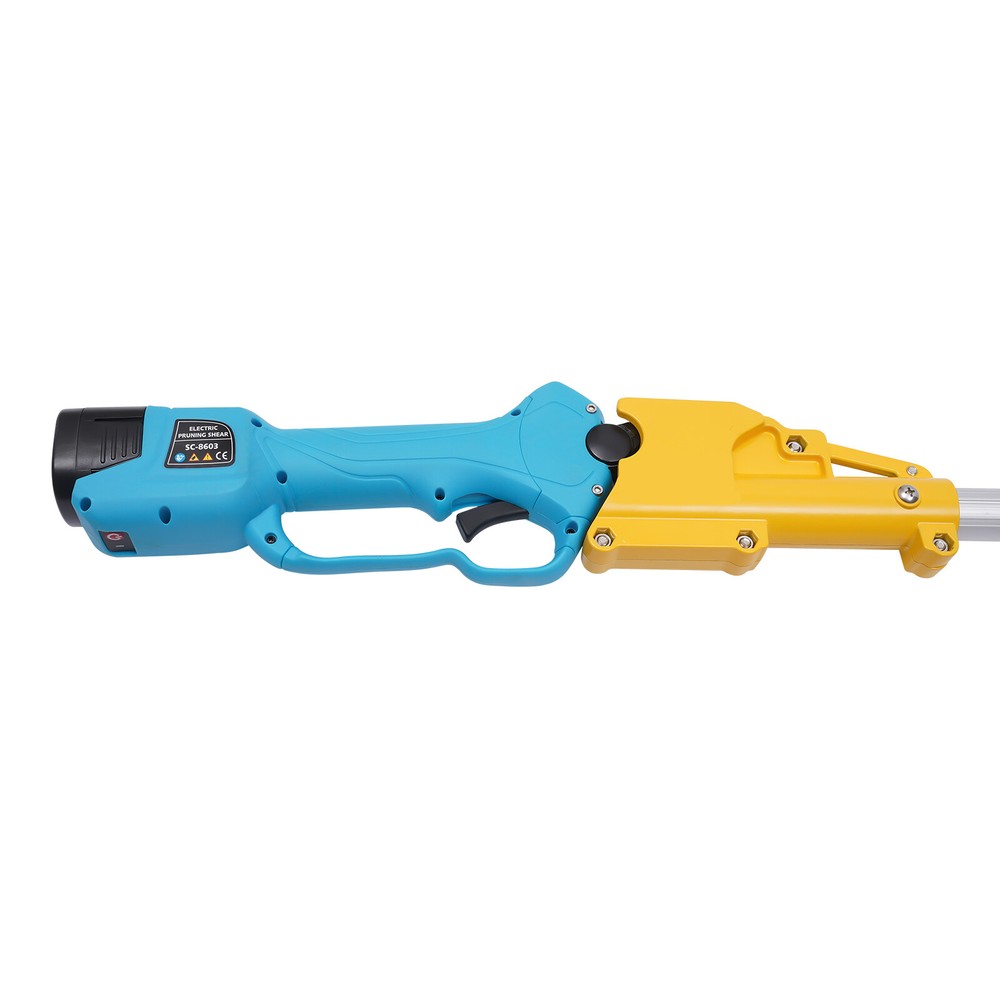 US Electric Pruner Cordless Pruning Shears Extension Pole +2 Lithium Battery