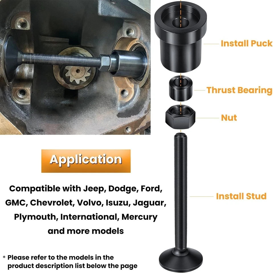 Inner Axle Side Seal Installation Tool For Dana 30/44/60 Front Differentials...