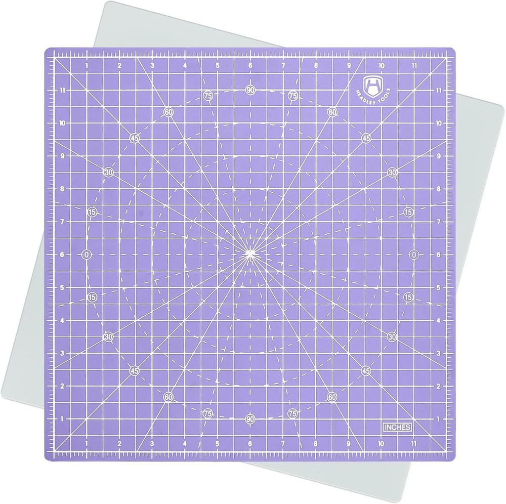 Headley Tools 12"x12" Rotating Cutting Mat, Self Healing Mat with 360-Degree Rot