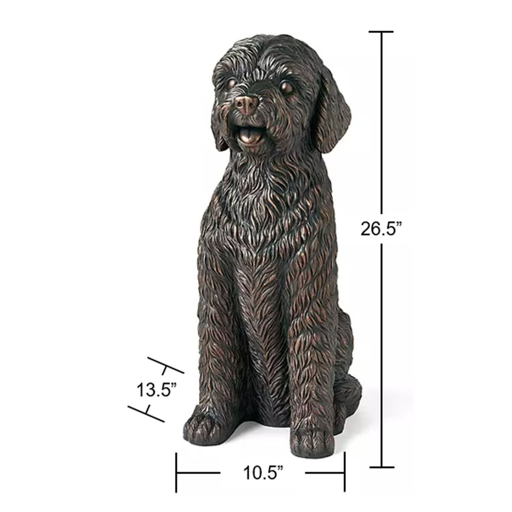 Member's Mark Sitting Doodle Dog Statue. NEW