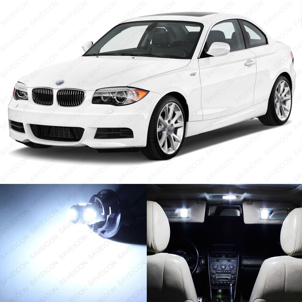 13 x White LED Interior Light Package For 2008 - 2013 BMW 128i 135i 1M + TOOL