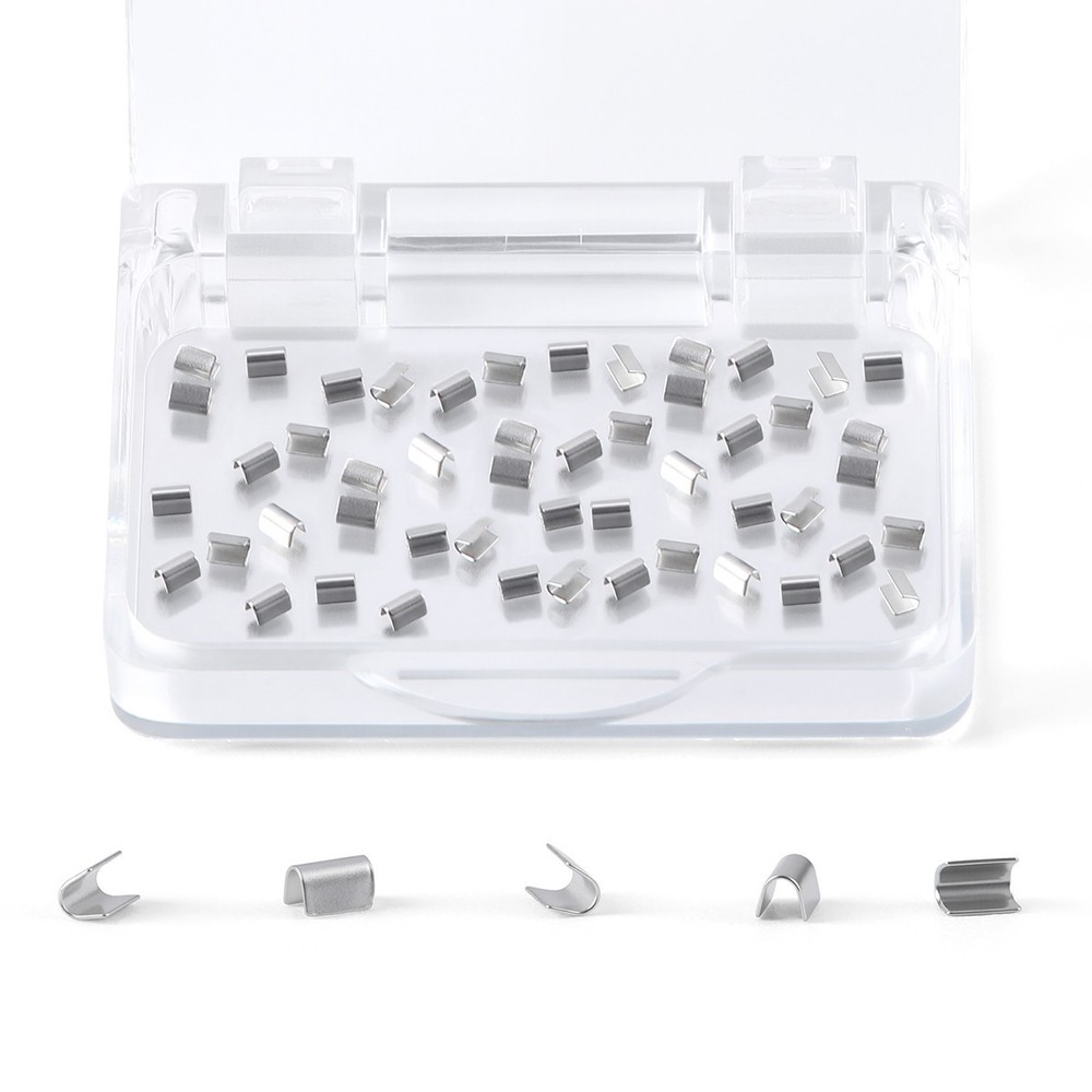 50Pcs Dental médico Ortodoncia Crimpable Paras Split/Mini Type Crimpable Stops
