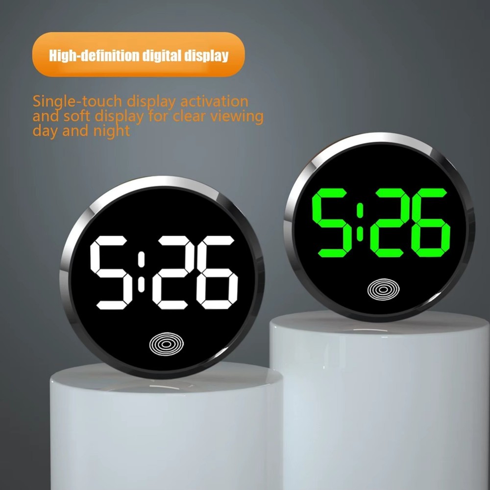 Car Dashboard Digital Clock Mini Electronic Vehicle Dash Clock LED Display