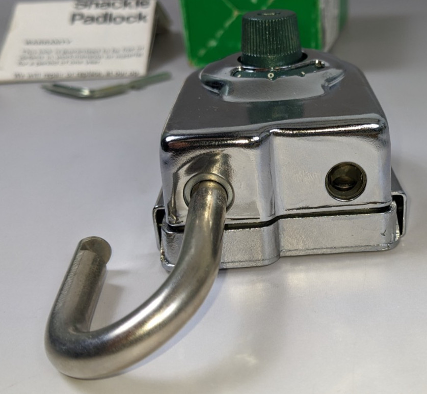 Sargent & Greenleaf Key Changing Combination Padlock 8077AB 1989 High Security