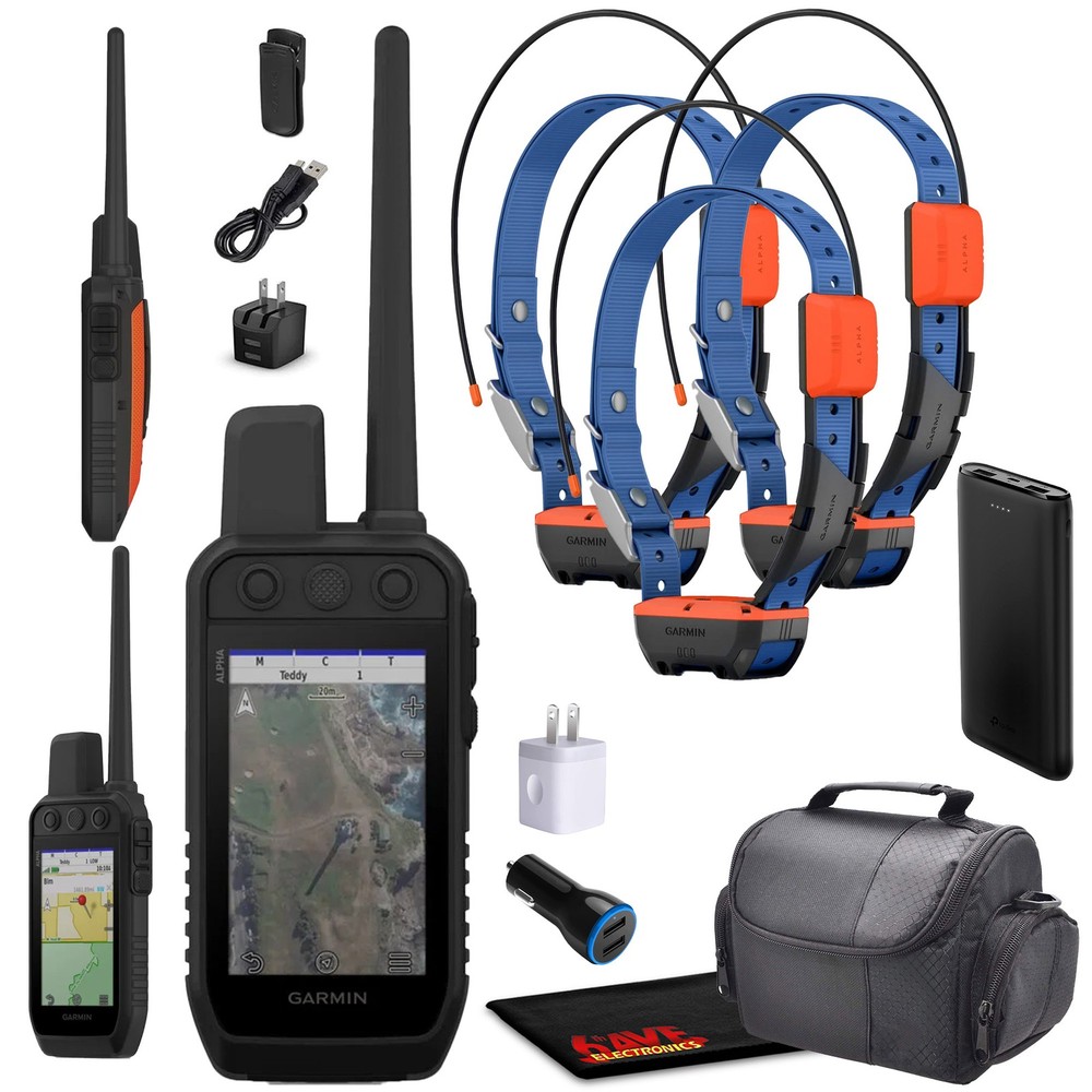 Garmin Alpha 300 Handheld With 3x Alpha T20 Advanced Tracking & Training System