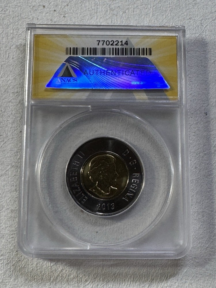 2013 Canada $2 Polar Bear Graded MS 67 by ANACS Toonie