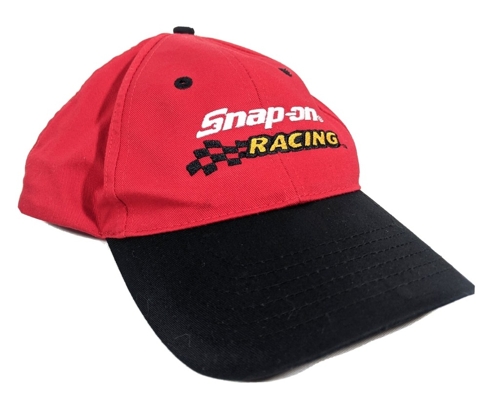 Snap On Hat Red Black Racing