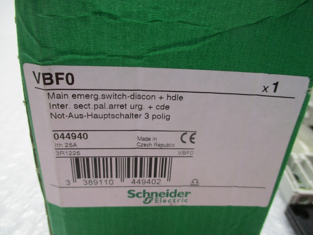 SCHNEIDER ELECTRIC VBF0 SWITCH NSMP