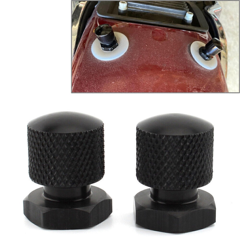Solo Seat Nuts Mounting Nuts 1/4"-20 Thread Fit Harley Softail Road Glide Black