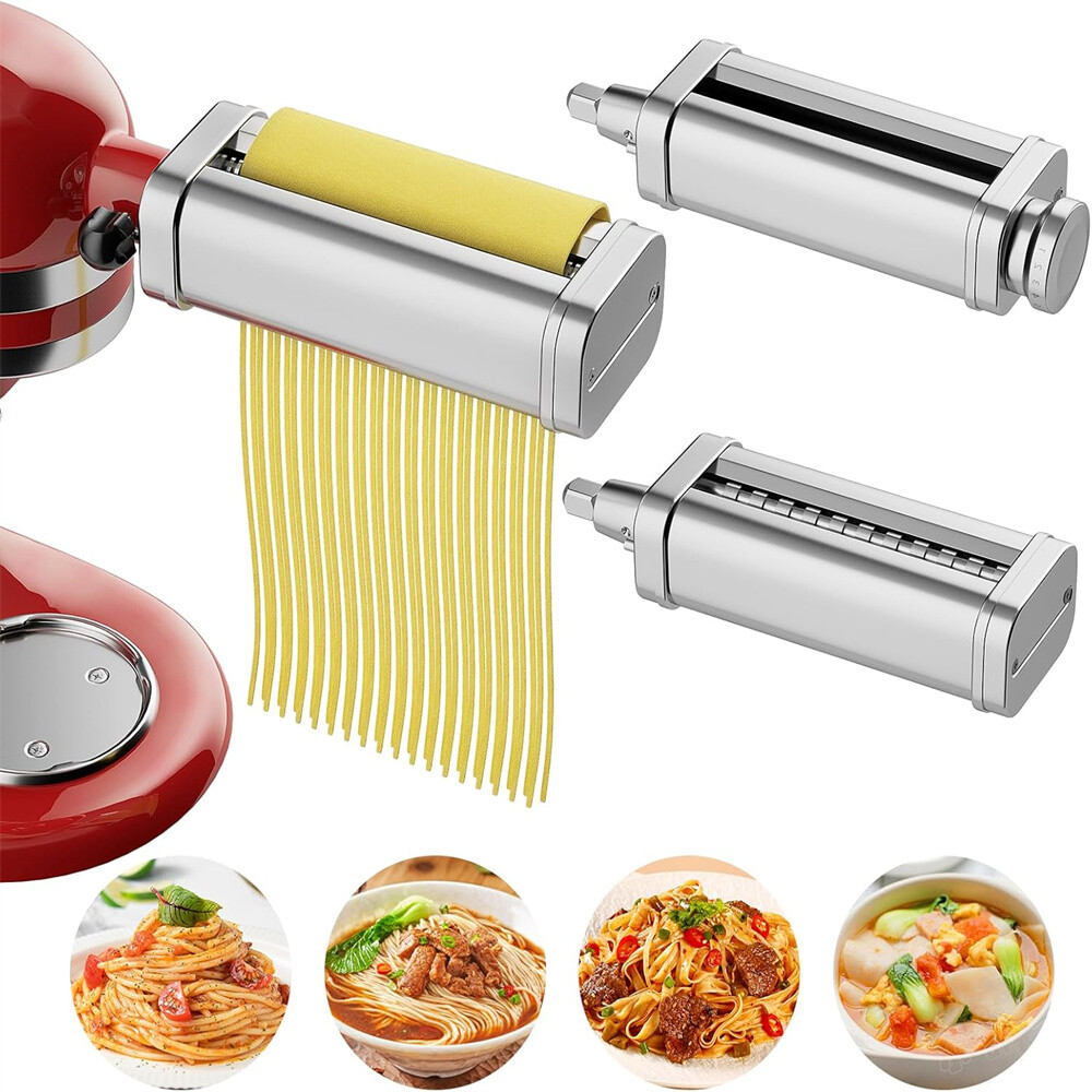 Pasta Maker Spaghetti Roller Vertical Stand Mixer Attachment Set For KitchenAid～