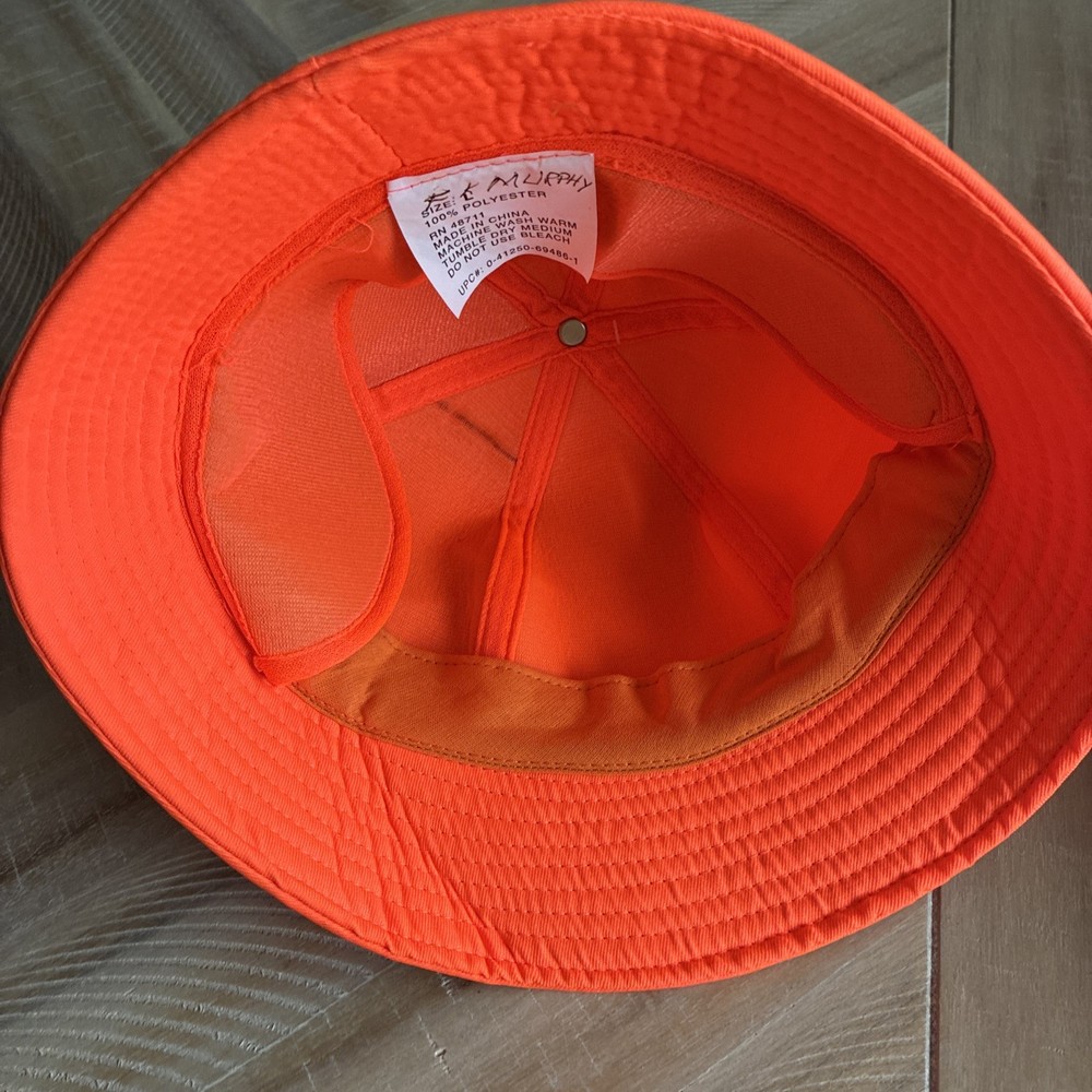Vintage Orange Hunting Bucket Hat