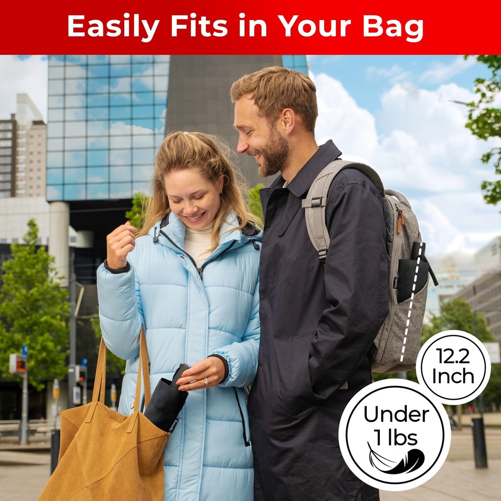 Inverted Windproof Umbrella, Large, Strong, Light, Portable, Automatic Revers...