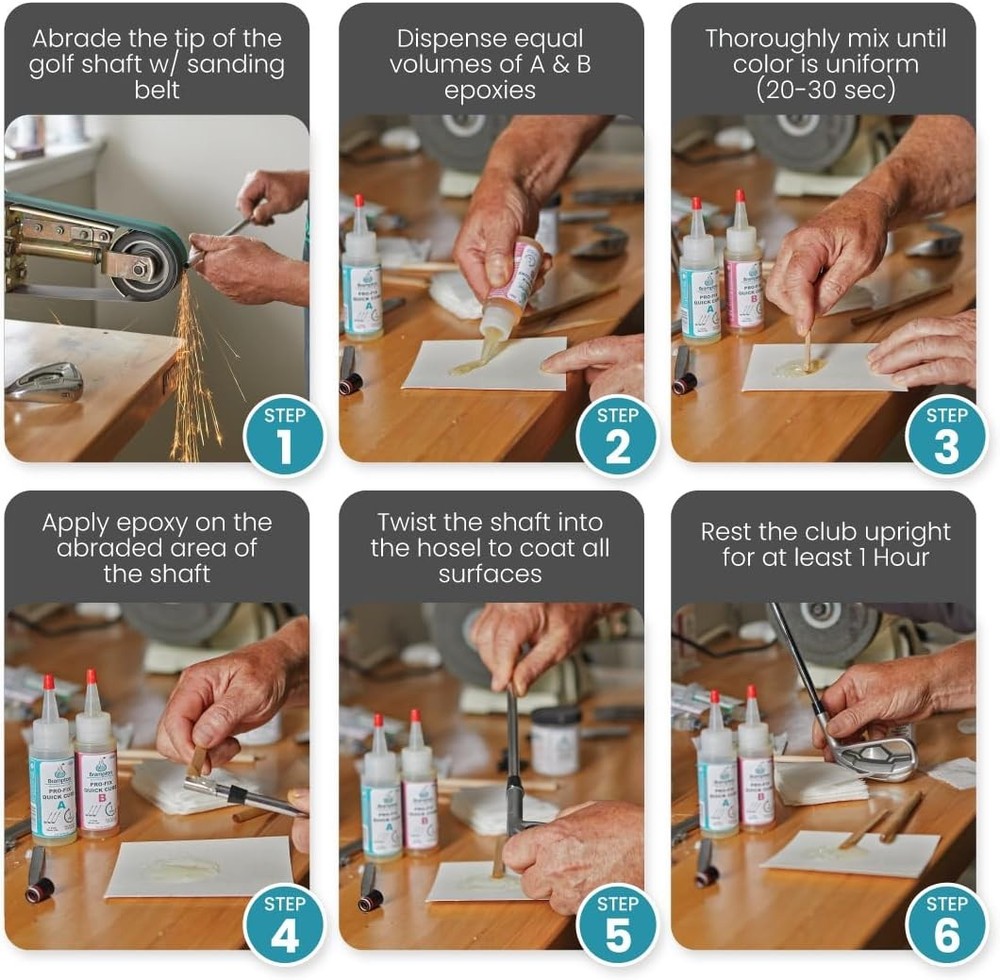 Quick Cure Golf Epoxy 2-Part Glue Kit