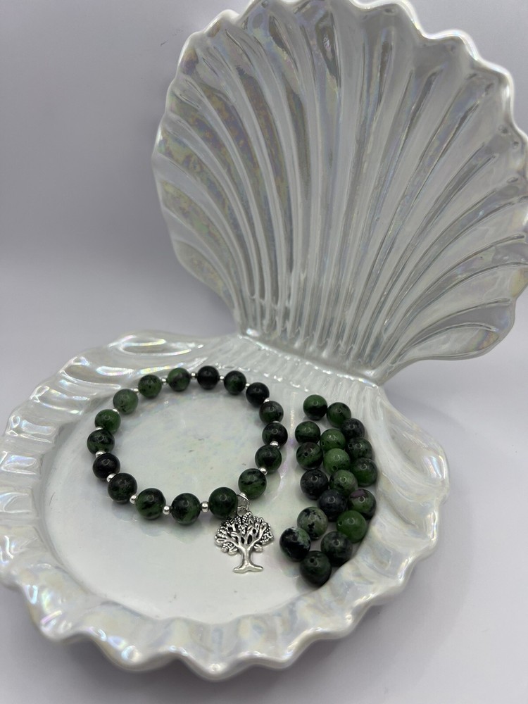 Authentic Ruby Zoisite 8mm Crystal Bracelet