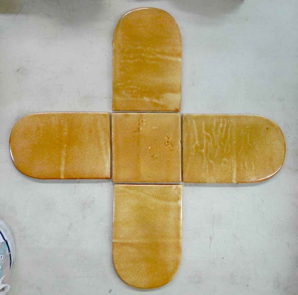 Vintage Tile with Unusual Shape (c)