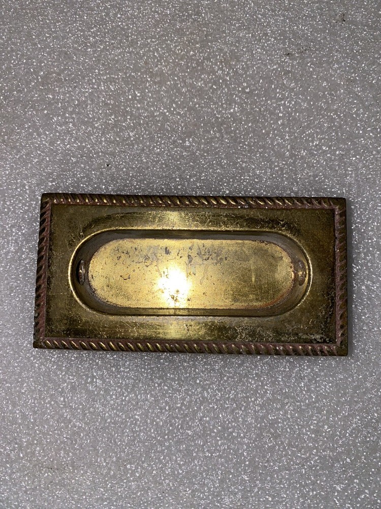 ANTIQUE Corbin Rope Design WINDOW SASH LIFT PULLER Cast Brass