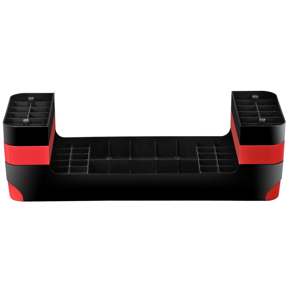 26.5" Aerobic Exercise Step Platform w/4 Risers Adjustable Workout Stepper Red