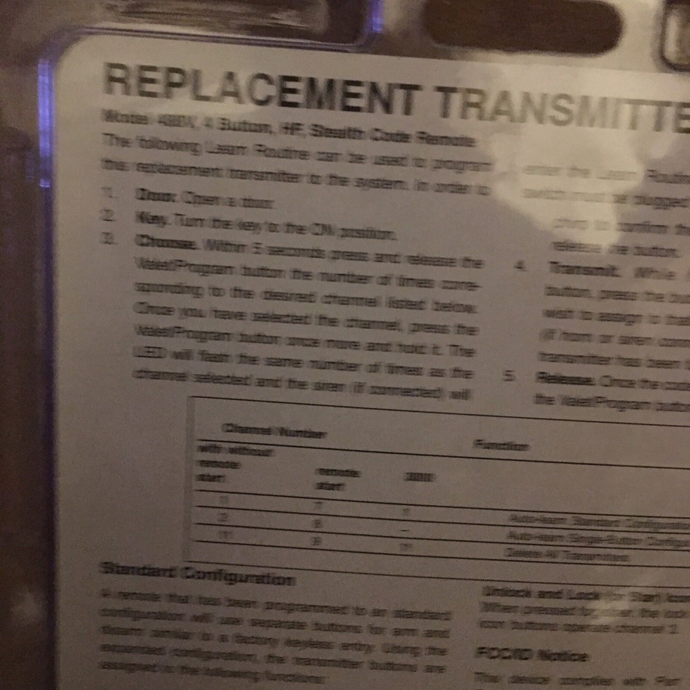 Viper Replacement Transmitter P/n 488v New