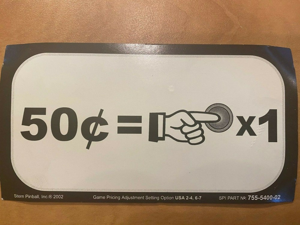 Stryker Xtreme Pinball Apron Cards