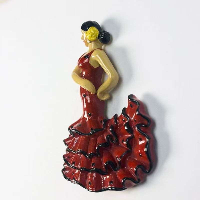 Spain Flamenco Dancer Fridge Magnets.