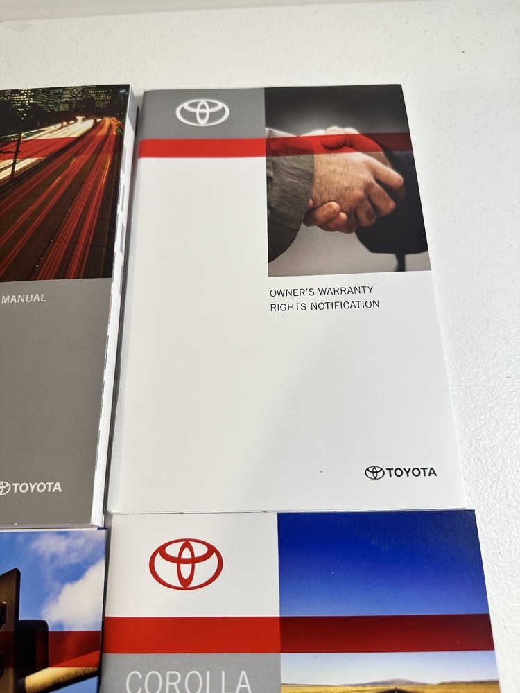2012 Toyota Corolla Owner's Manual Set