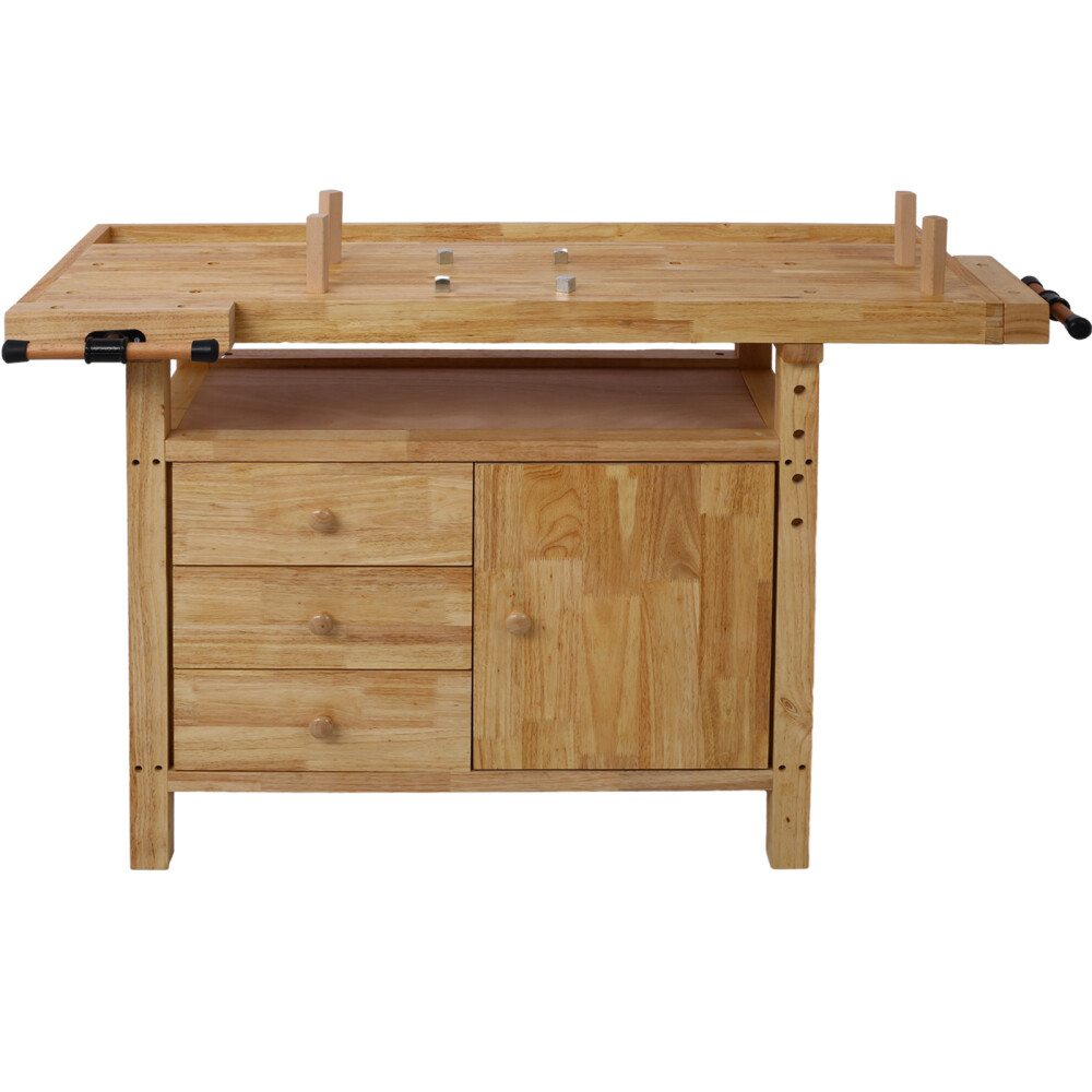 Wooden Workbench for Garage Workshop and Home