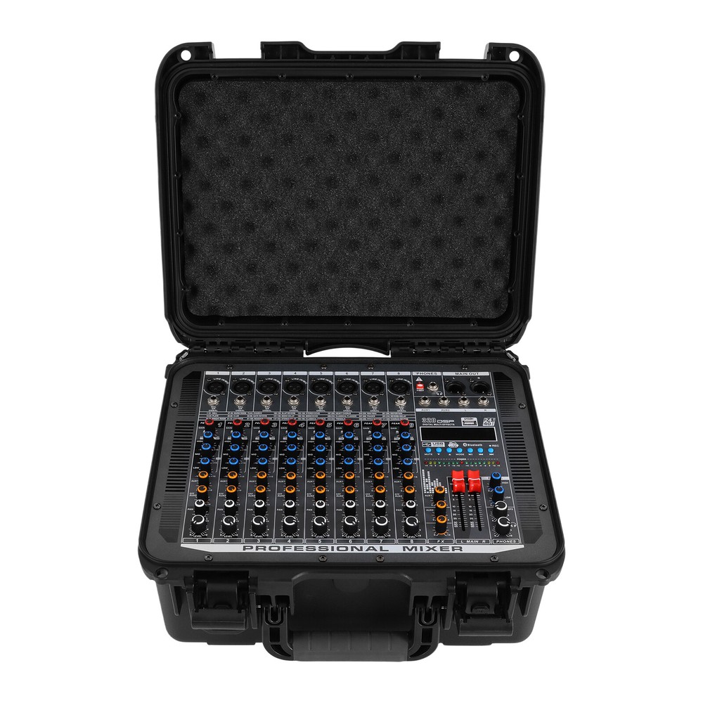 8-Channel Professional Bluetooth Live Studio Audio Mixer USB Mixing Console