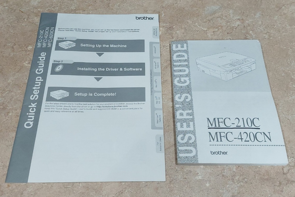Brother - Printer - User Guide & Quick Setup Guide -MFC-210C & MFC420CN
