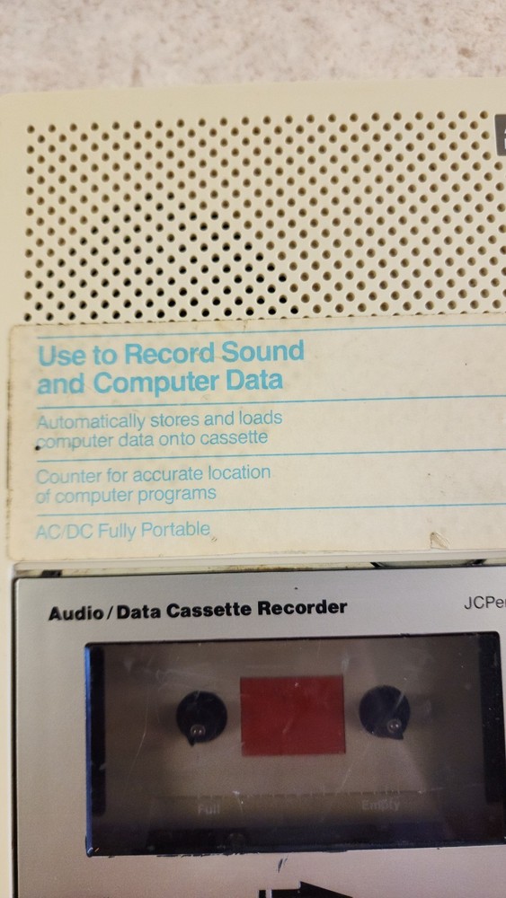 JCPENNY AUDIO/DATA CASSETTE RECORDER UNTESTED