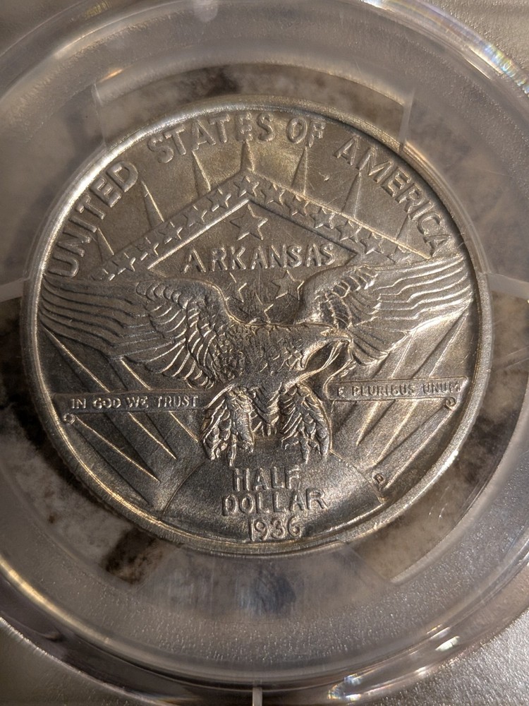 1936-D Arkansas Silver Commemorative Half Dollar -PCGS MS-64