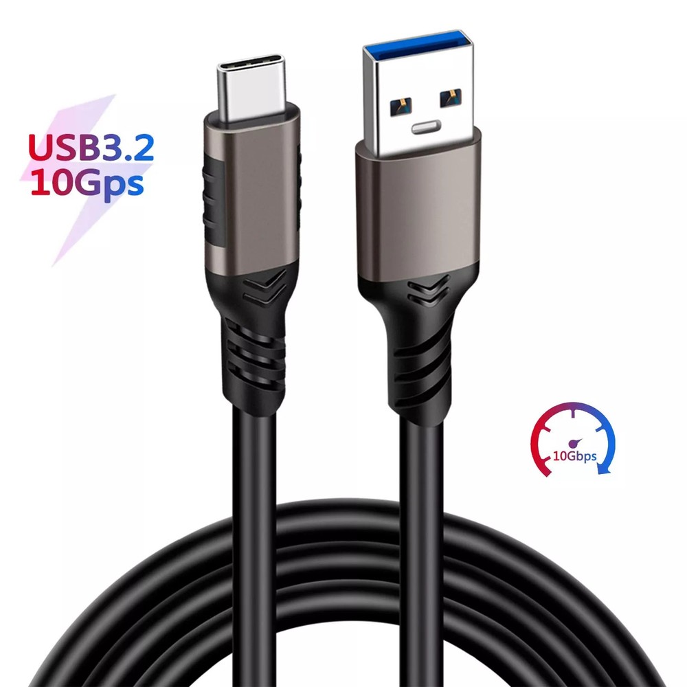 USB3.2 Gen2 Type A to USB C 10Gbps Cable Type C Data Cable 60W PD Fast Charging
