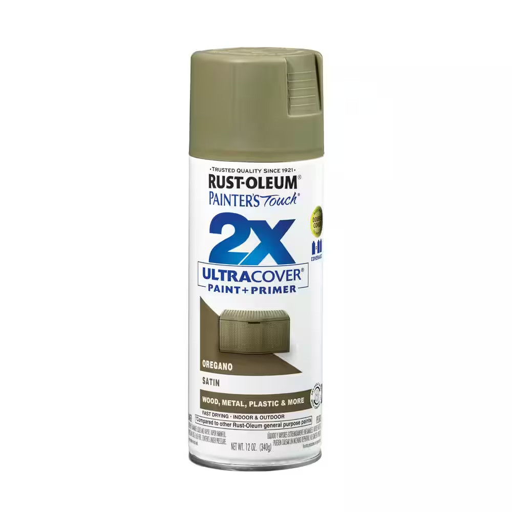 12 Oz. Satin Oregano General Purpose Spray Paint (6-Pack)