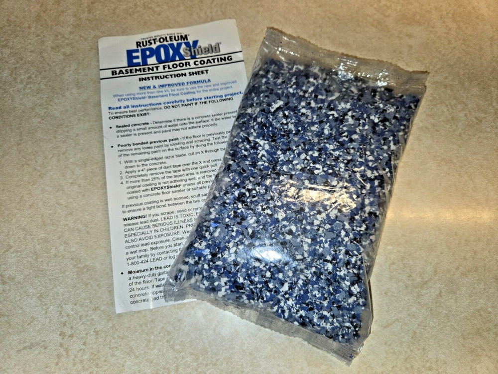 Rust-Oleum Epoxy Shield Paint - 1 POUND BAG, PLASTIC CHIPS ONLY